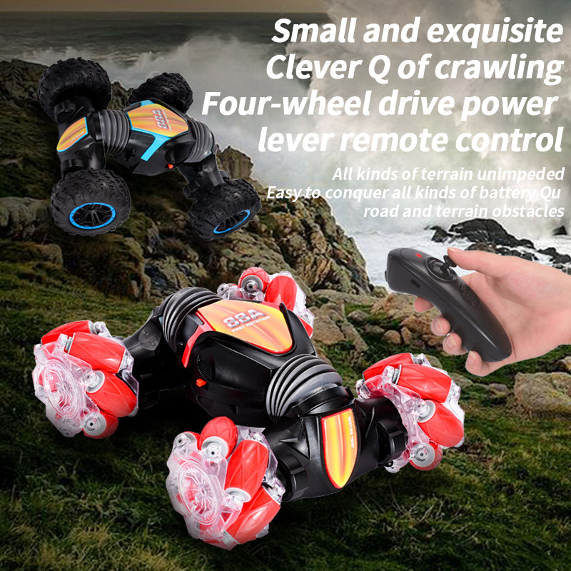 Gesture Sensing RC Stunt Car Toys for 6-12 yr Boys&Girls - Best Birthday Gifts for Kids, 2.4Ghz H&Controlled Remote Control Twist Cars, PREPOP 4WD Transform Off Road for Rotating