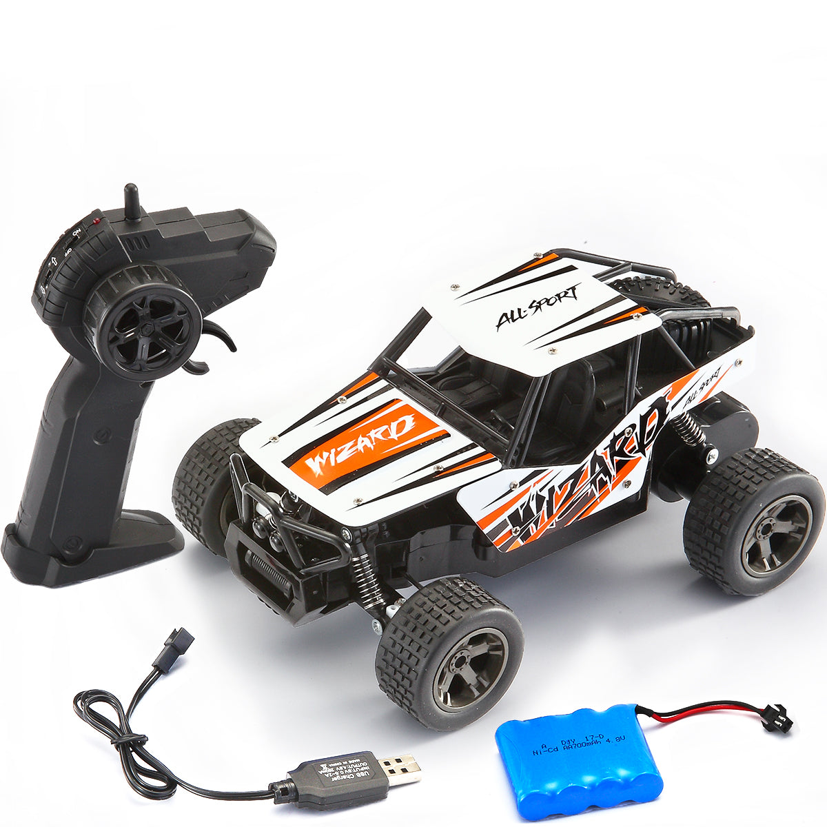 1:20 Alloy Truck 2.4G Remote Control Off-Road Vehicle Climbing Vehicle Children's Toy Car Remote Control Vehicle High-Speed Off-Road Vehicle