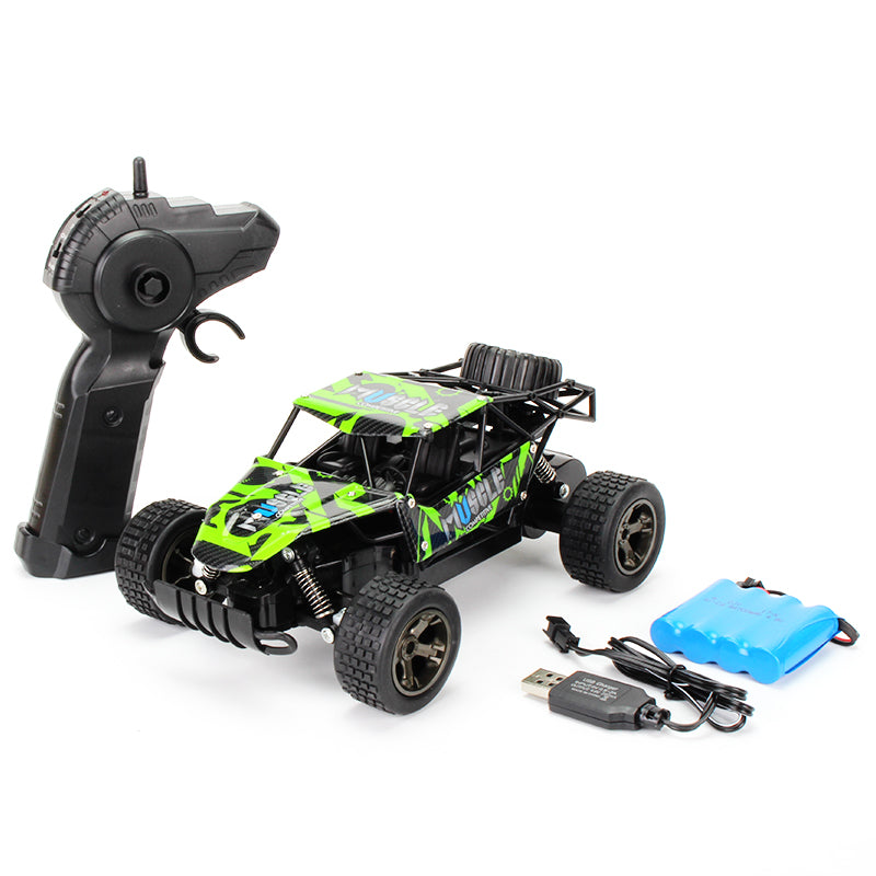 1/18 Proportion 2.4GHz Vacuum Tires Remote Control CarHigh Elastic Shock Absorber Off Road Monster Trucks All Terrain Toy Trucks with 45° Climbing Remote Control Car Kid